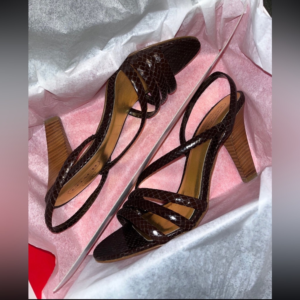 Coach Beatriz Python Heels